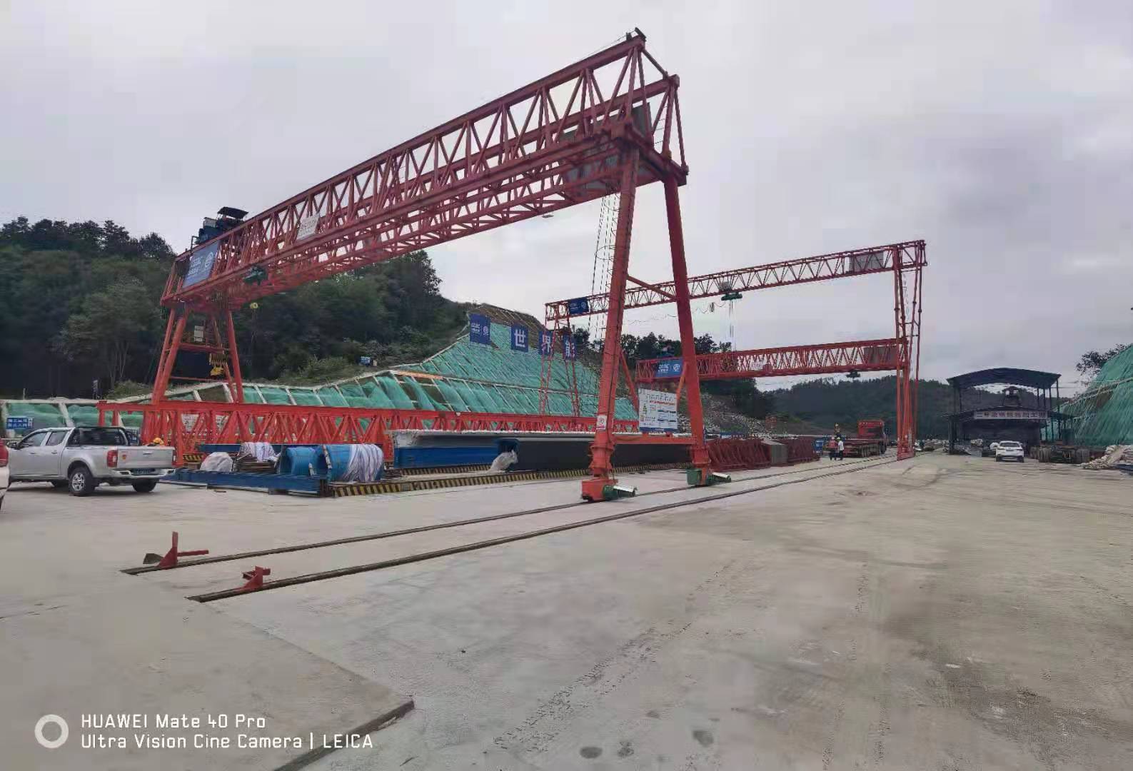 中國能建陜西項目MG95/10t-33m-10m、MH10t-38m-15m龍門吊